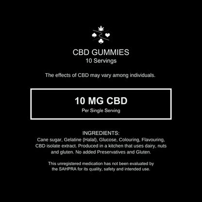 CBD Gummies 10mg - CBD Isolate